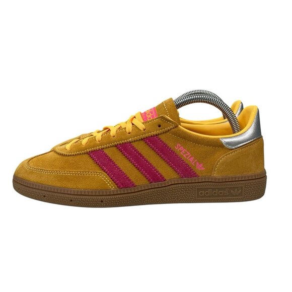 adidas Spezial Yellow and Pink Athletic Shoes - Picture 3 of 9